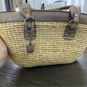 Liz Claiborne straw purse